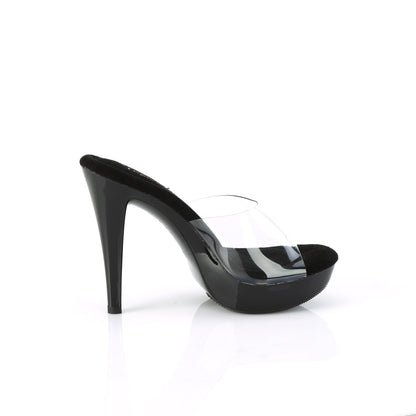 COCKTAIL-501 Fabulicious Clear Black 5 Inch Glamour Shoes