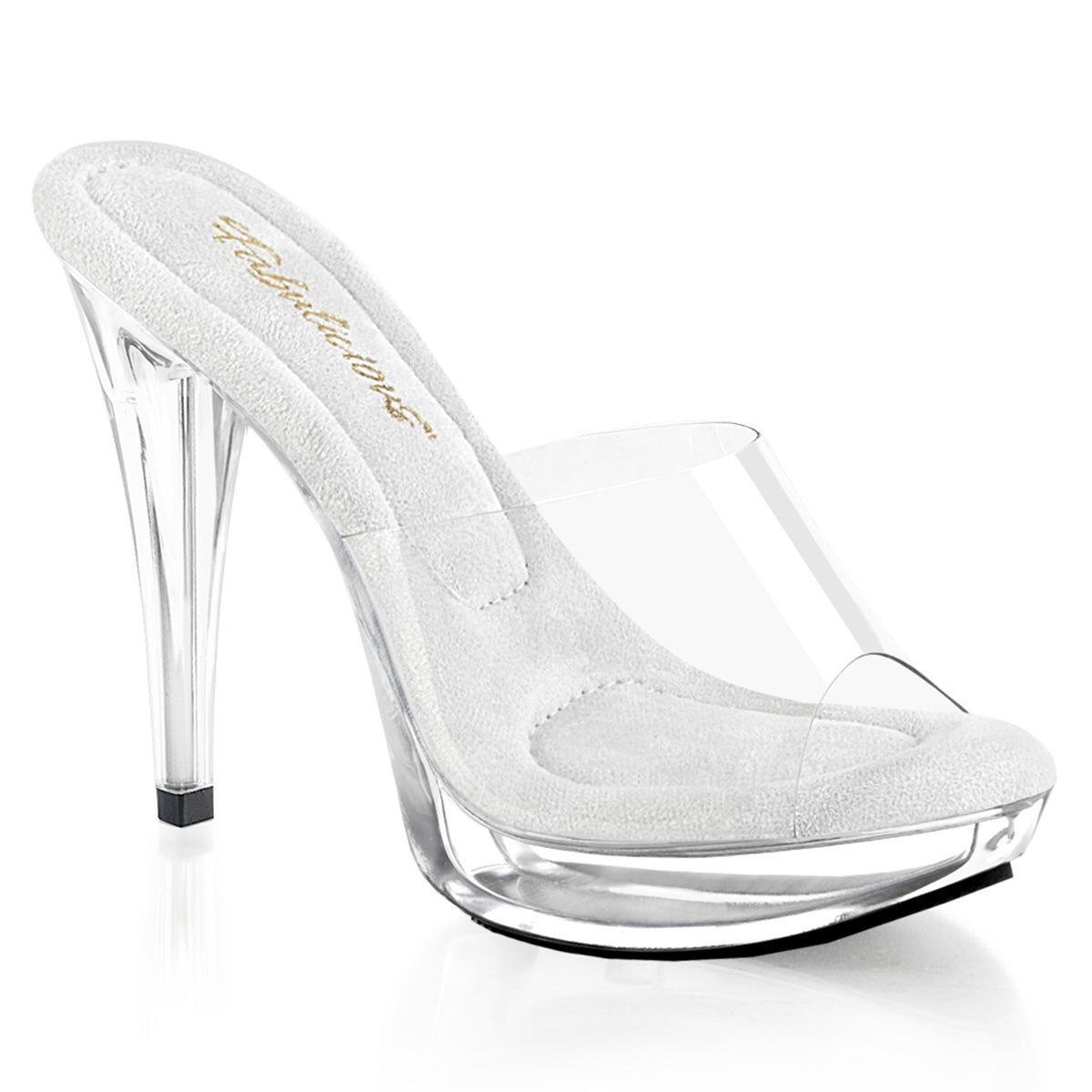 COCKTAIL-501 Fabulicious Clear 5 Inch Posing Shoes