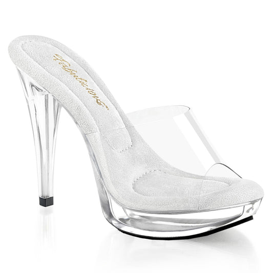 COCKTAIL-501 Fabulicious Clear 5 Inch Posing Shoes