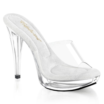 COCKTAIL-501 Fabulicious Clear 5 Inch Posing Shoes