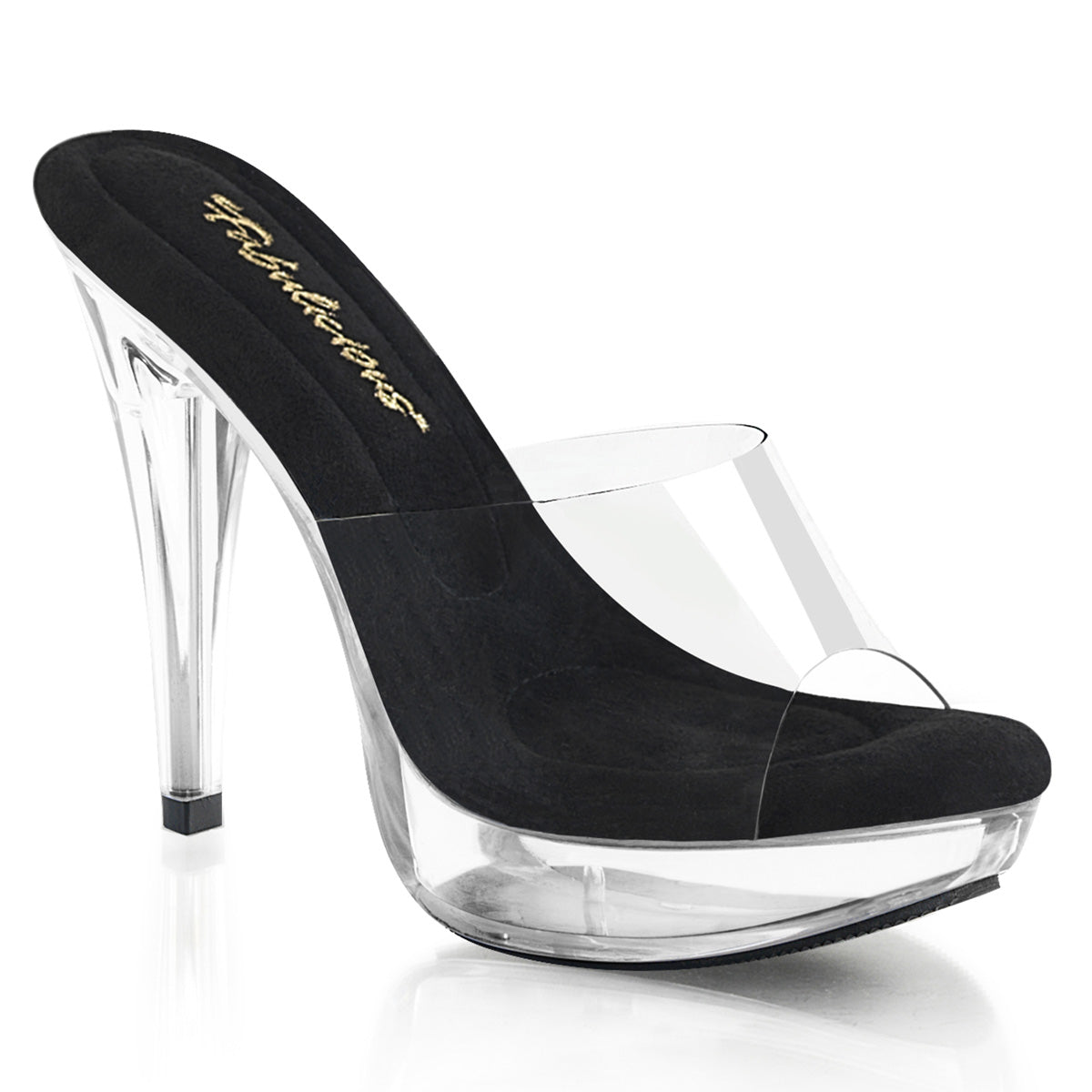 COCKTAIL-501 Fabulicious Clear 5 Inch Glamour Shoes