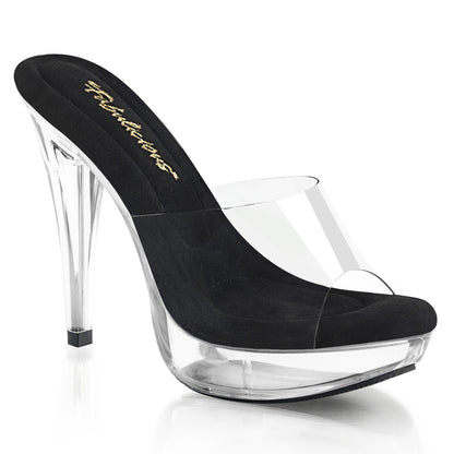 COCKTAIL-501 Fabulicious Clear 5 Inch Glamour Shoes