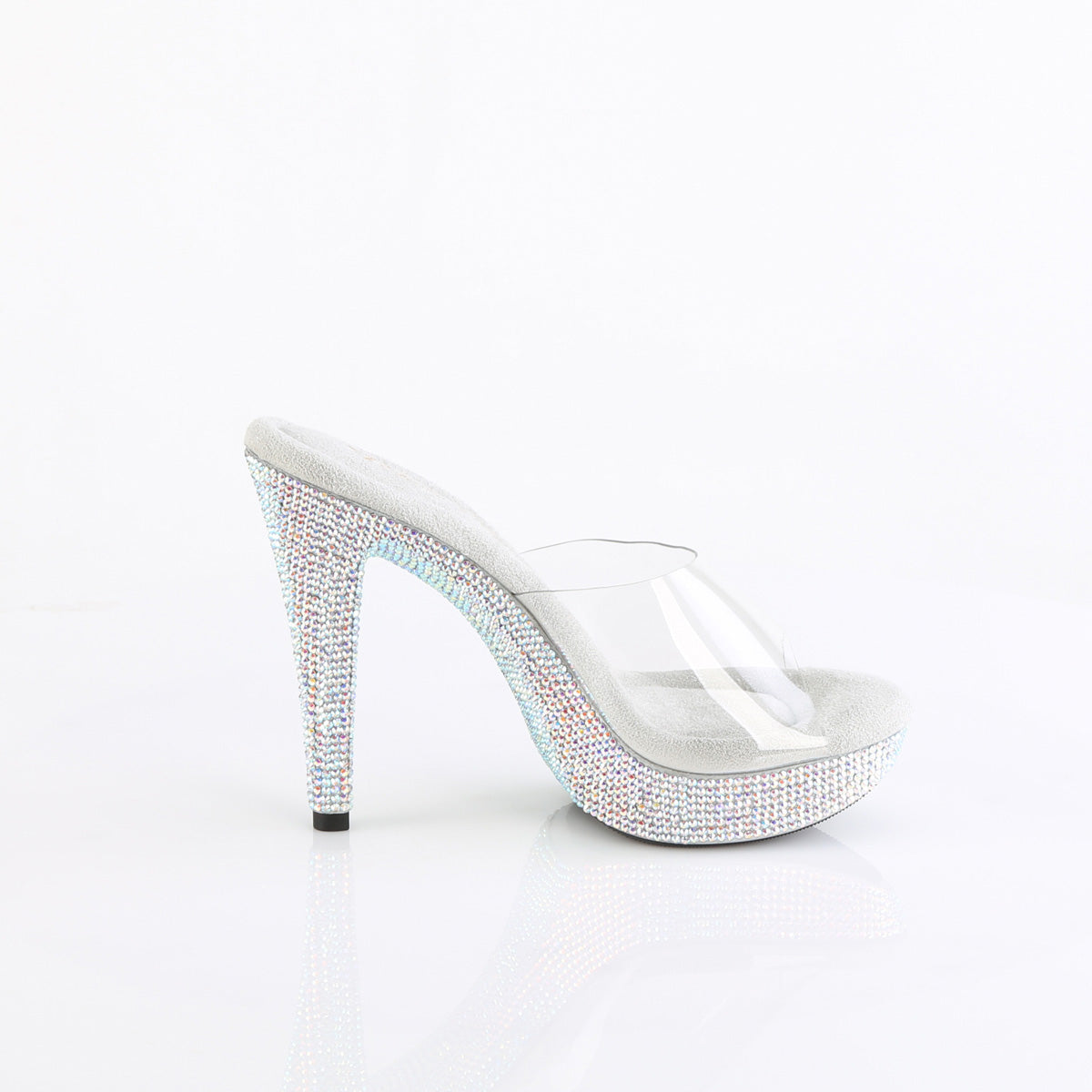 COCKTAIL-501DM Fabulicious Transparent Bling 5 Inch Posing Shoes