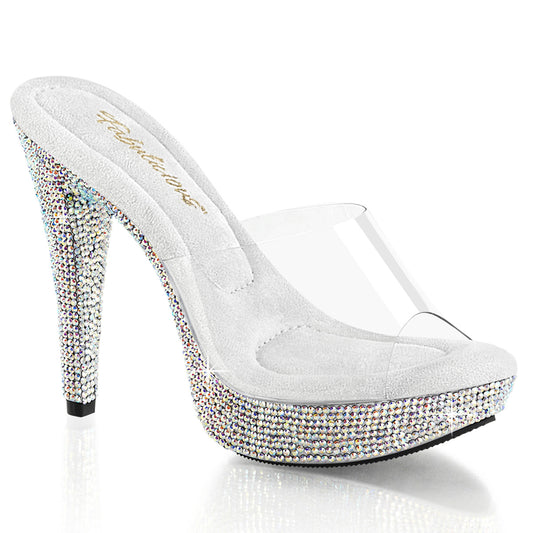 COCKTAIL-501DM Fabulicious Transparent Bling 5 Inch Posing Shoes