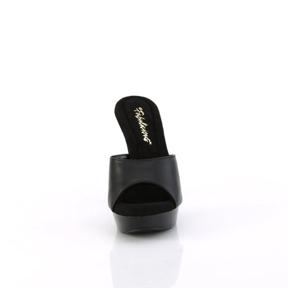 COCKTAIL-501L Fabulicious Black Leather 5 Inch Fetish Shoes