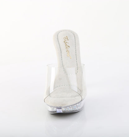 COCKTAIL-501RSI Fabulicious Clear Bling 5 Inch Posing Shoes