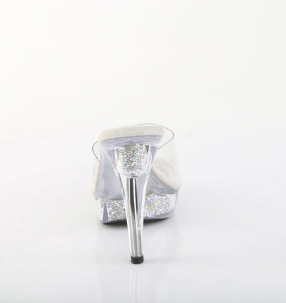 COCKTAIL-501RSI Fabulicious Clear Bling 5 Inch Posing Shoes