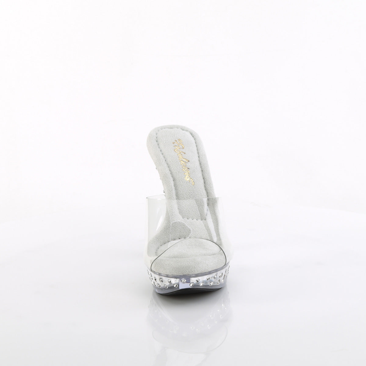 COCKTAIL-501SDT Fabulicious Clear 5 Inch Posing Shoes