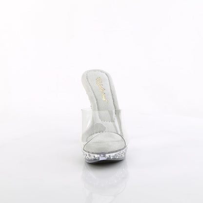 COCKTAIL-501SDT Fabulicious Clear 5 Inch Posing Shoes