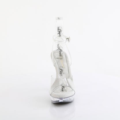 Fabulicious COCKTAIL-506 Clear Platform Sandals - 5 Inch Heels