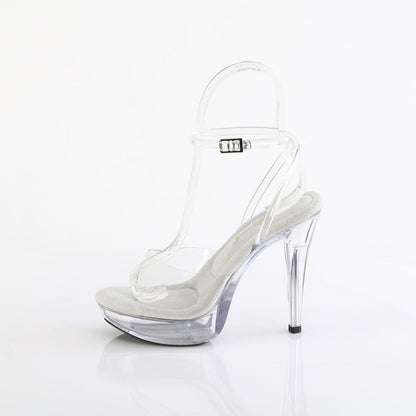 COCKTAIL-506 Fabulicious Clear 5 Inch Posing Shoes