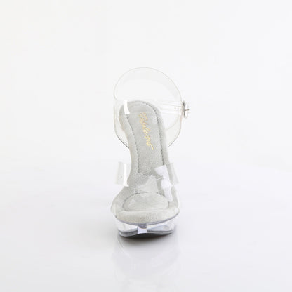 COCKTAIL-507 Fabulicious Clear 5 Inch Posing Shoes