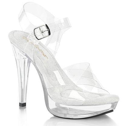 COCKTAIL-507 Fabulicious Clear 5 Inch Posing Shoes Clr Clr