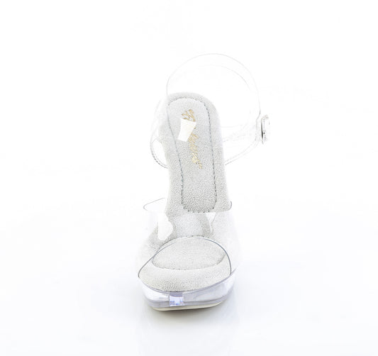 COCKTAIL-508 Fabulicious Clear 5 Inch Posing Shoes