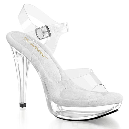 COCKTAIL-508 Fabulicious Clear 5 Inch Posing Shoes Clr Clr