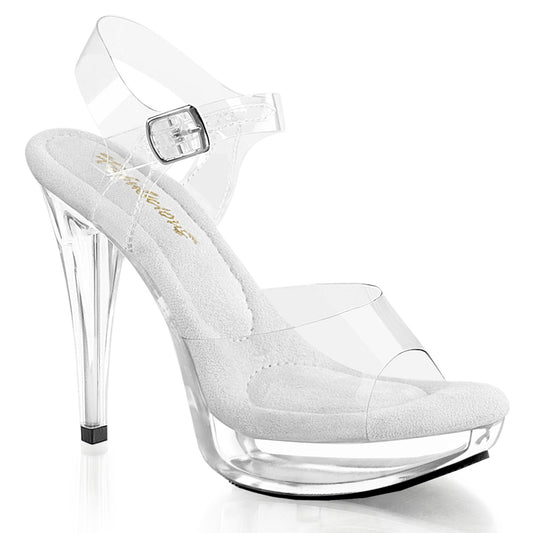 COCKTAIL-508 Fabulicious Clear 5 Inch Posing Shoes