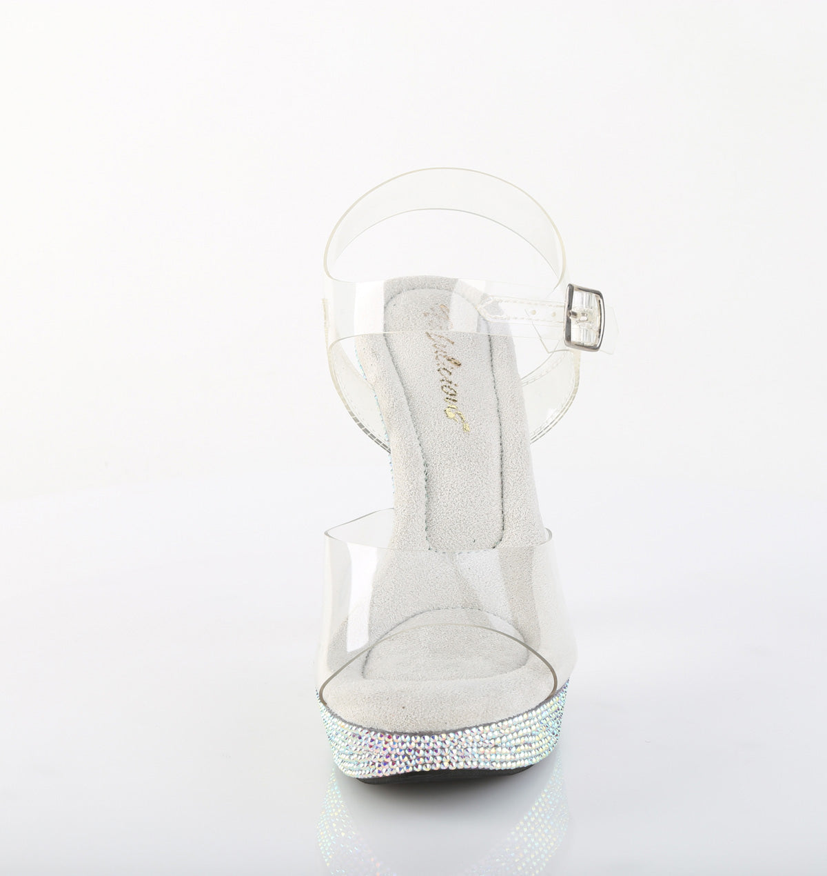 COCKTAIL-508DM Fabulicious Transparent Bling 5 Inch Posing Shoes