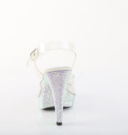 COCKTAIL-508DM Fabulicious Transparent Bling 5 Inch Posing Shoes