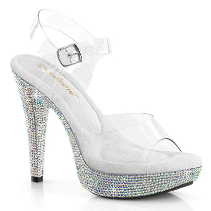 COCKTAIL-508DM Fabulicious Transparent Bling 5 Inch Posing Shoes
