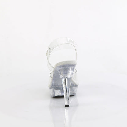 COCKTAIL-508MG Fabulicious Clear 5 Inch Posing Shoes