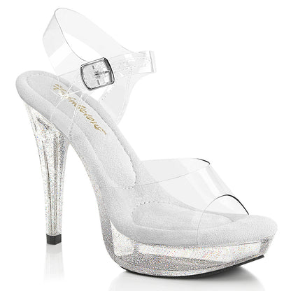 COCKTAIL-508MG Fabulicious Clear 5 Inch Posing Shoes Clr Clr