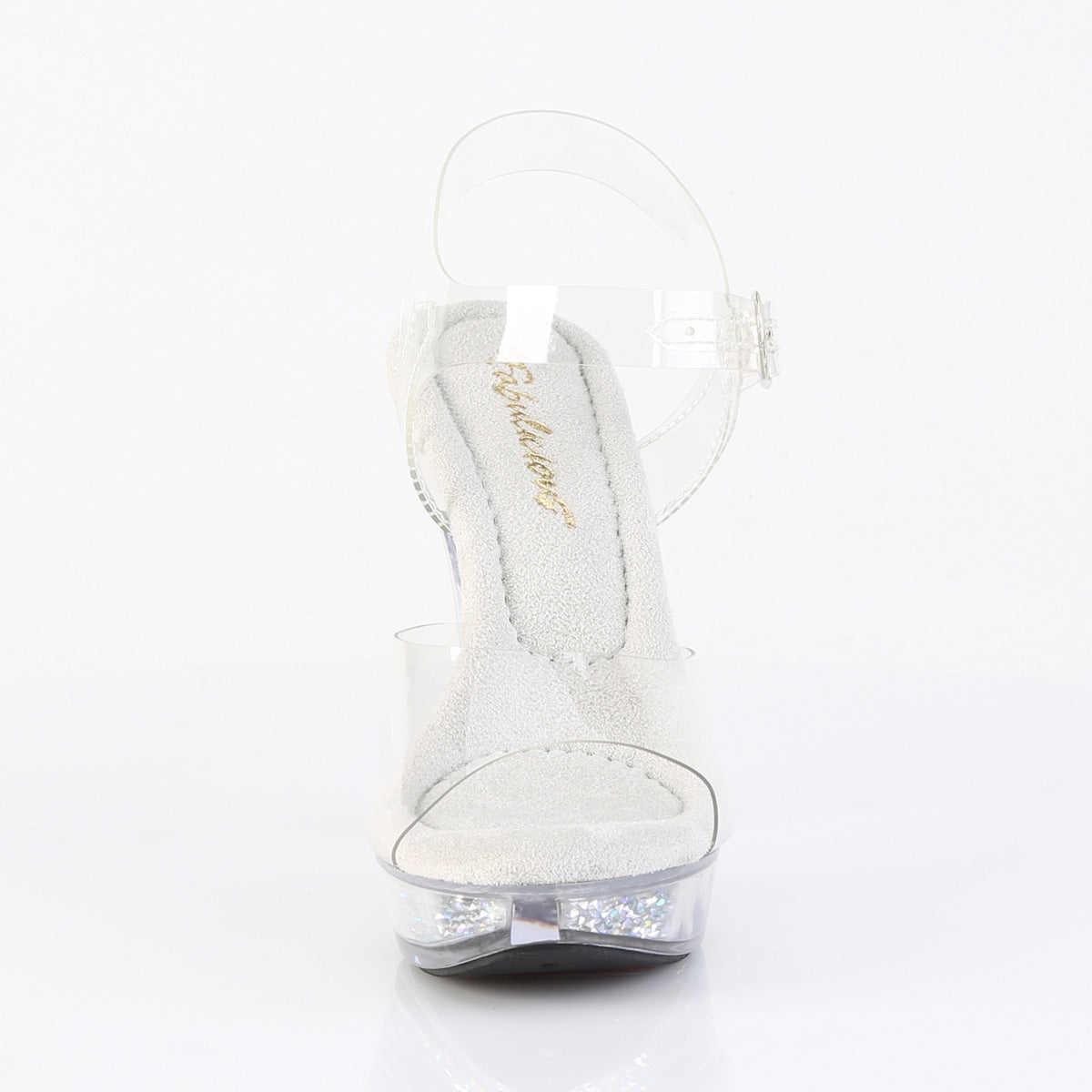 COCKTAIL-508RSI Fabulicious Clear Bling 5 Inch Posing Shoes