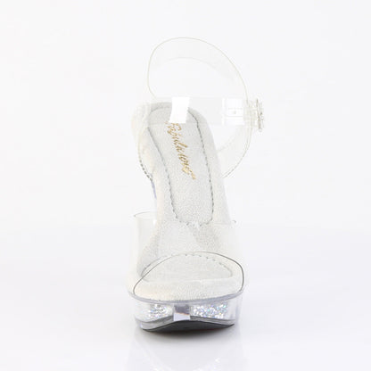 COCKTAIL-508RSI Fabulicious Clear Bling 5 Inch Posing Shoes
