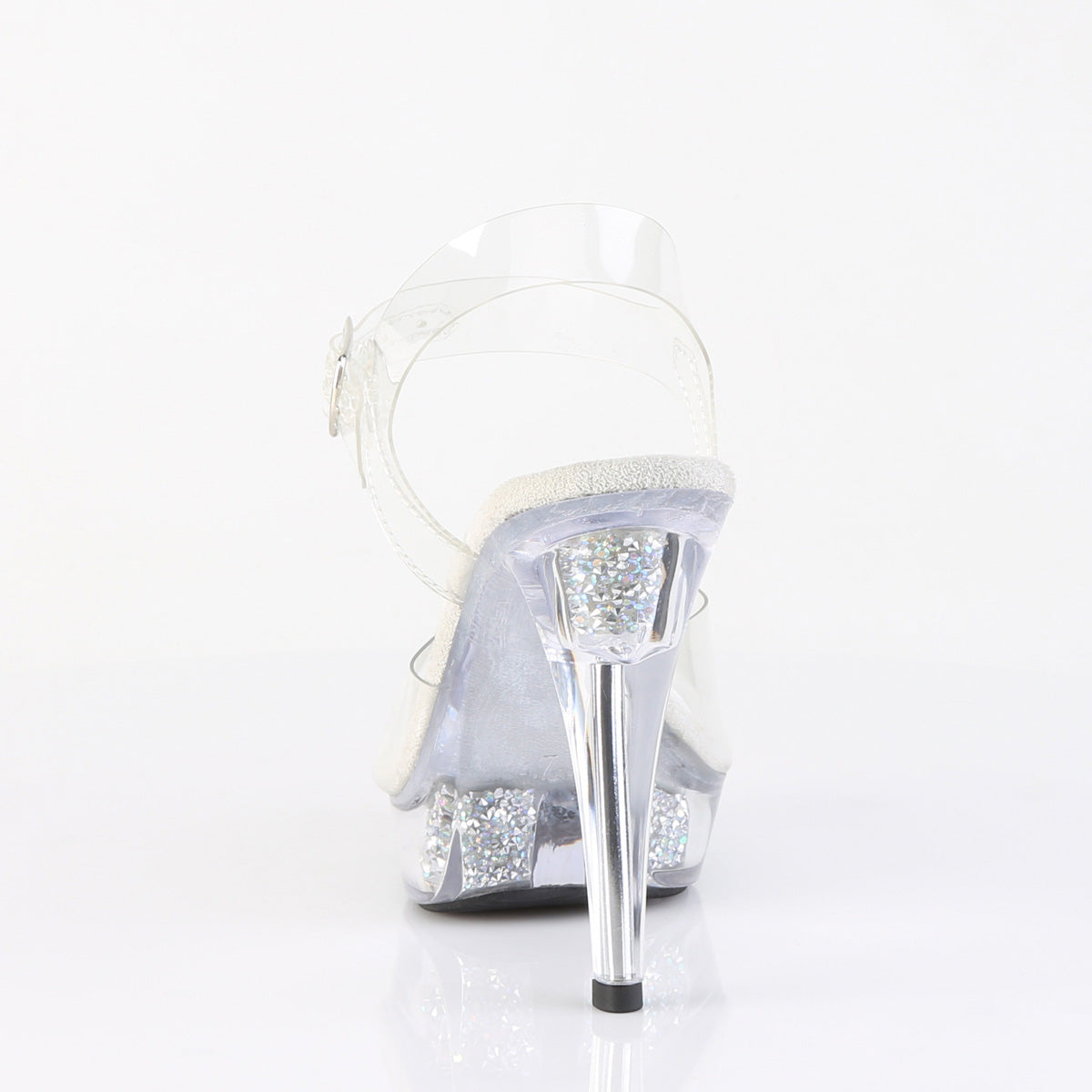 COCKTAIL-508RSI Fabulicious Clear Bling 5 Inch Posing Shoes