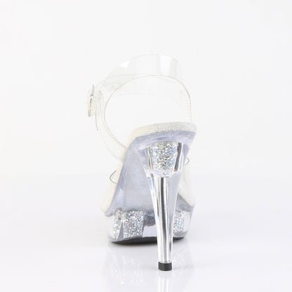 COCKTAIL-508RSI Fabulicious Clear Bling 5 Inch Posing Shoes