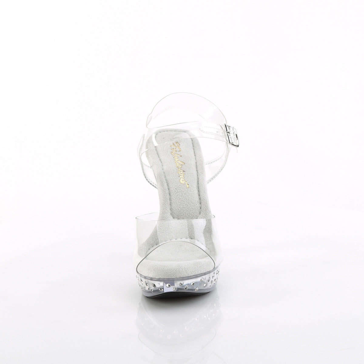COCKTAIL-508SDT Fabulicious Clear 5 Inch Posing Shoes