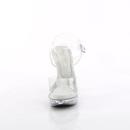COCKTAIL-508SDT Fabulicious Clear 5 Inch Posing Shoes