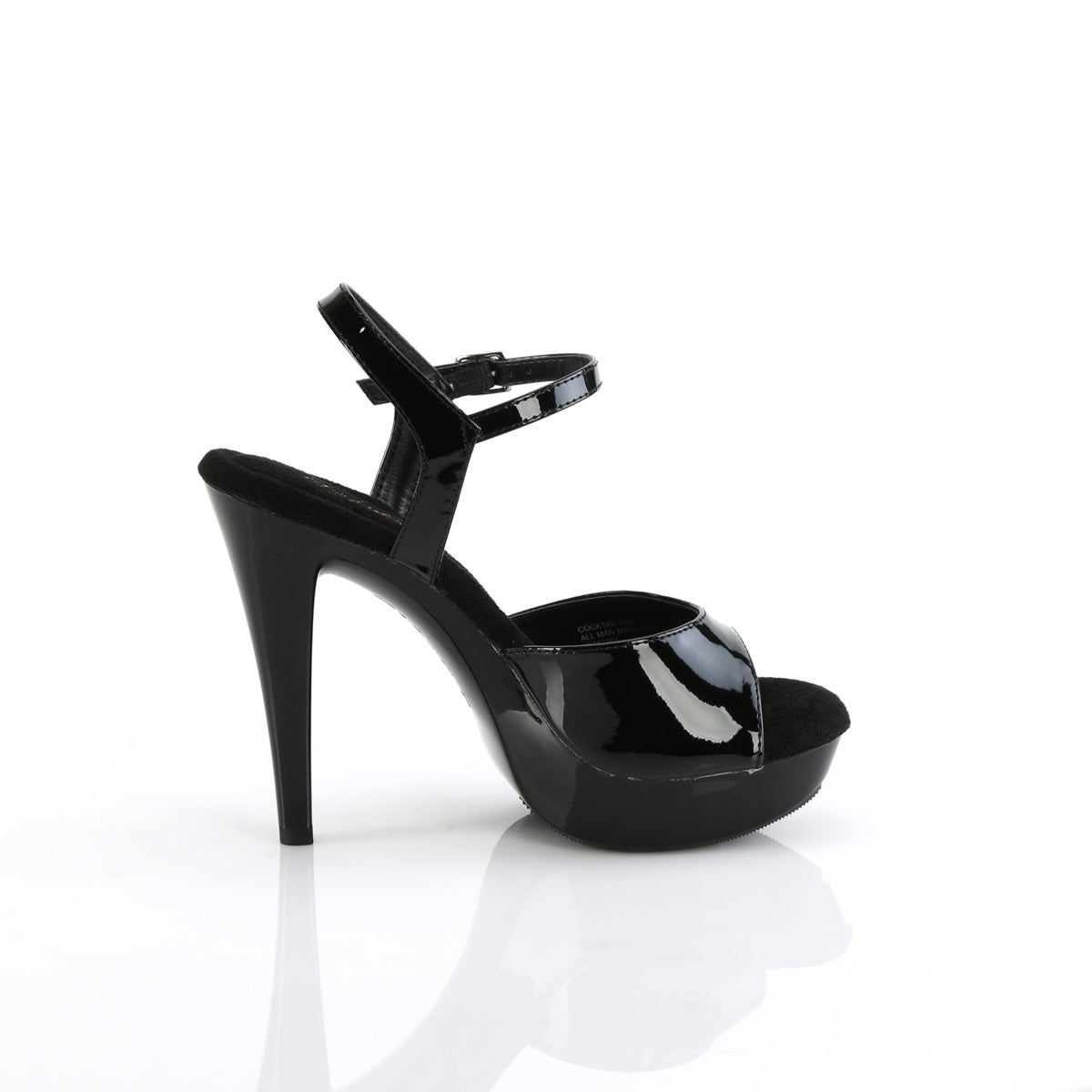 COCKTAIL-509 Fabulicious Black 5 Inch Fetish Shoes