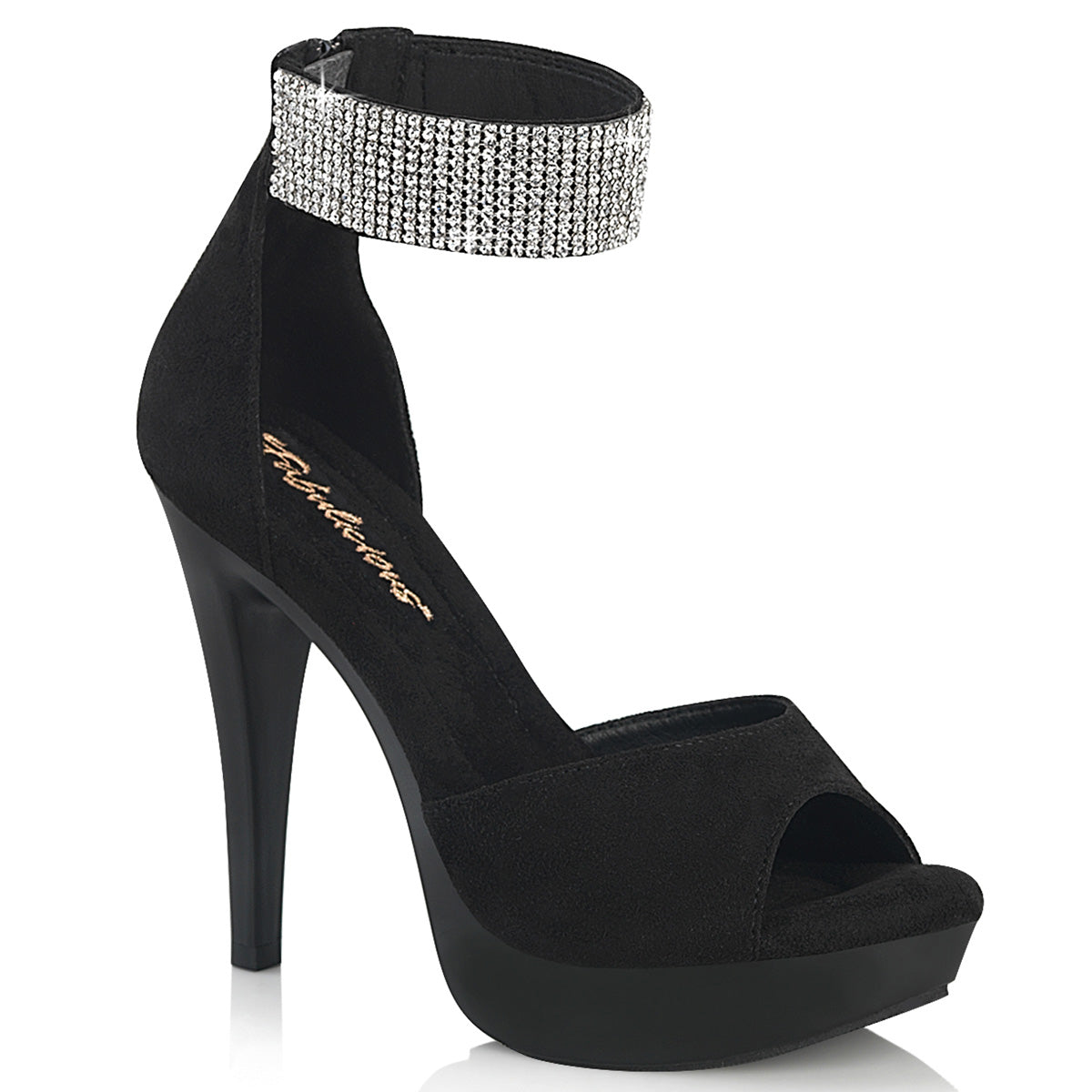 COCKTAIL-525 Fabulicious Rhinestone Embellished Ankle Strap Platform Sandals