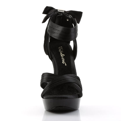 COCKTAIL-568 Fabulicious Black Satin 5 Inch Fetish Shoes