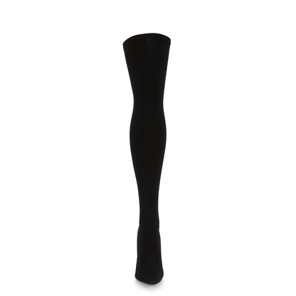 COURTLY-3005 Pleaser Black 5 Inch Dominant Thigh Boots'