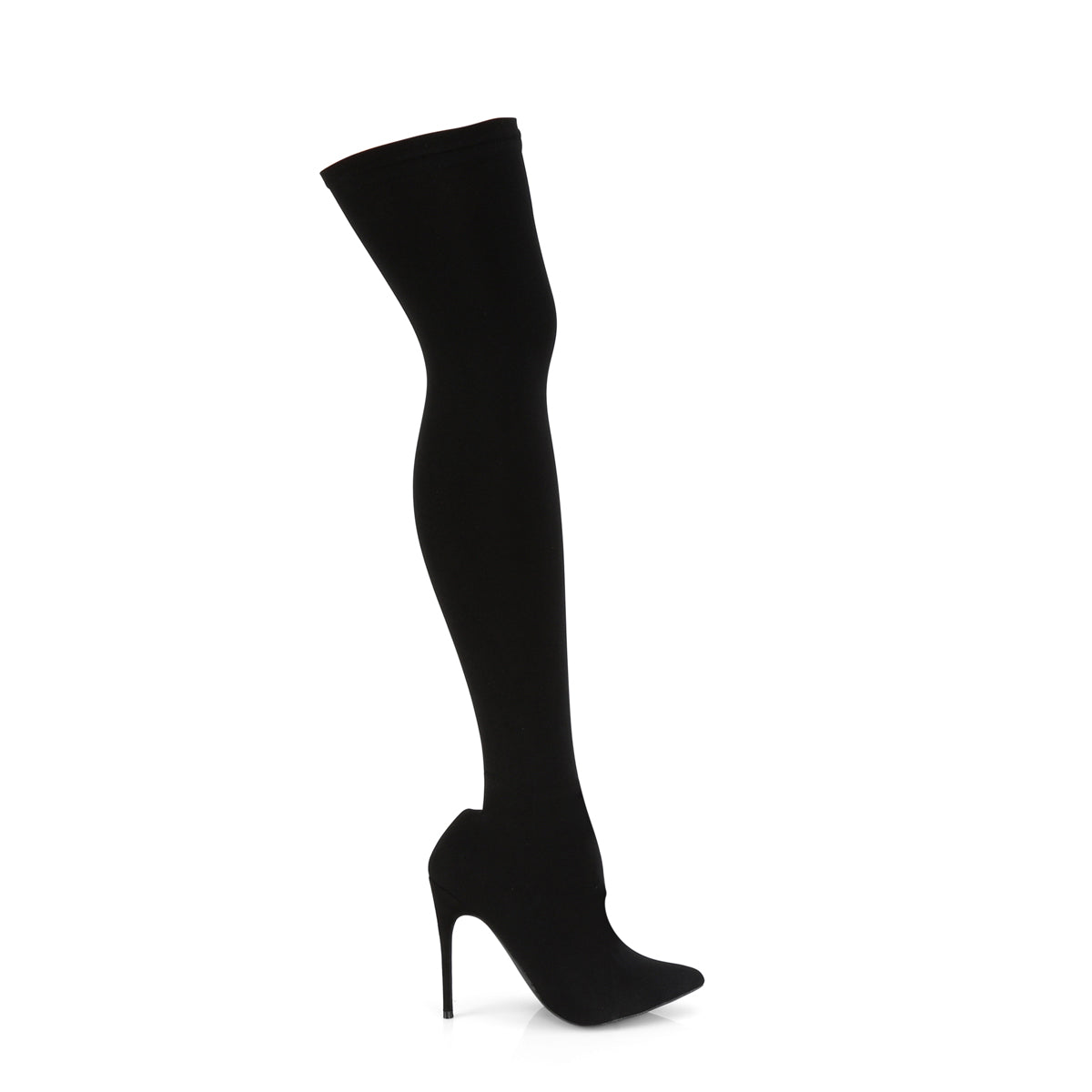 COURTLY-3005 Pleaser Black 5 Inch Dominant Thigh Boots'