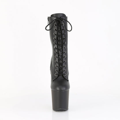 CRAZE-1040 Pleaser Black 8 Inch Strippers Ankle Boots