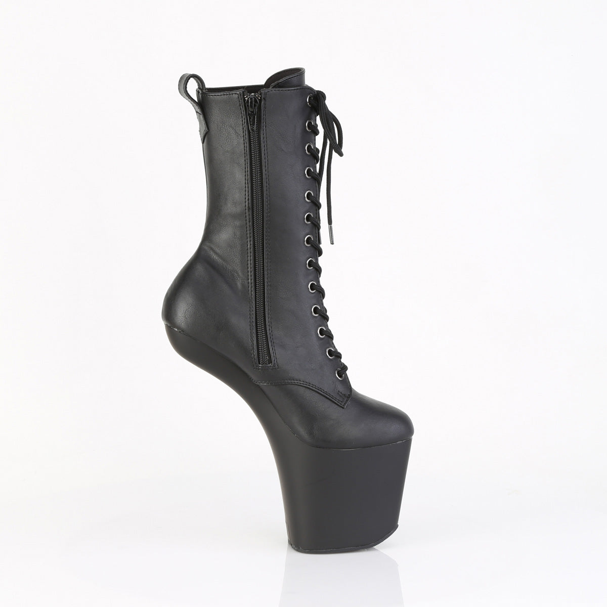 CRAZE-1040 Pleaser Black 8 Inch Strippers Ankle Boots