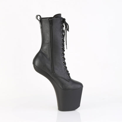CRAZE-1040 Pleaser Black 8 Inch Strippers Ankle Boots