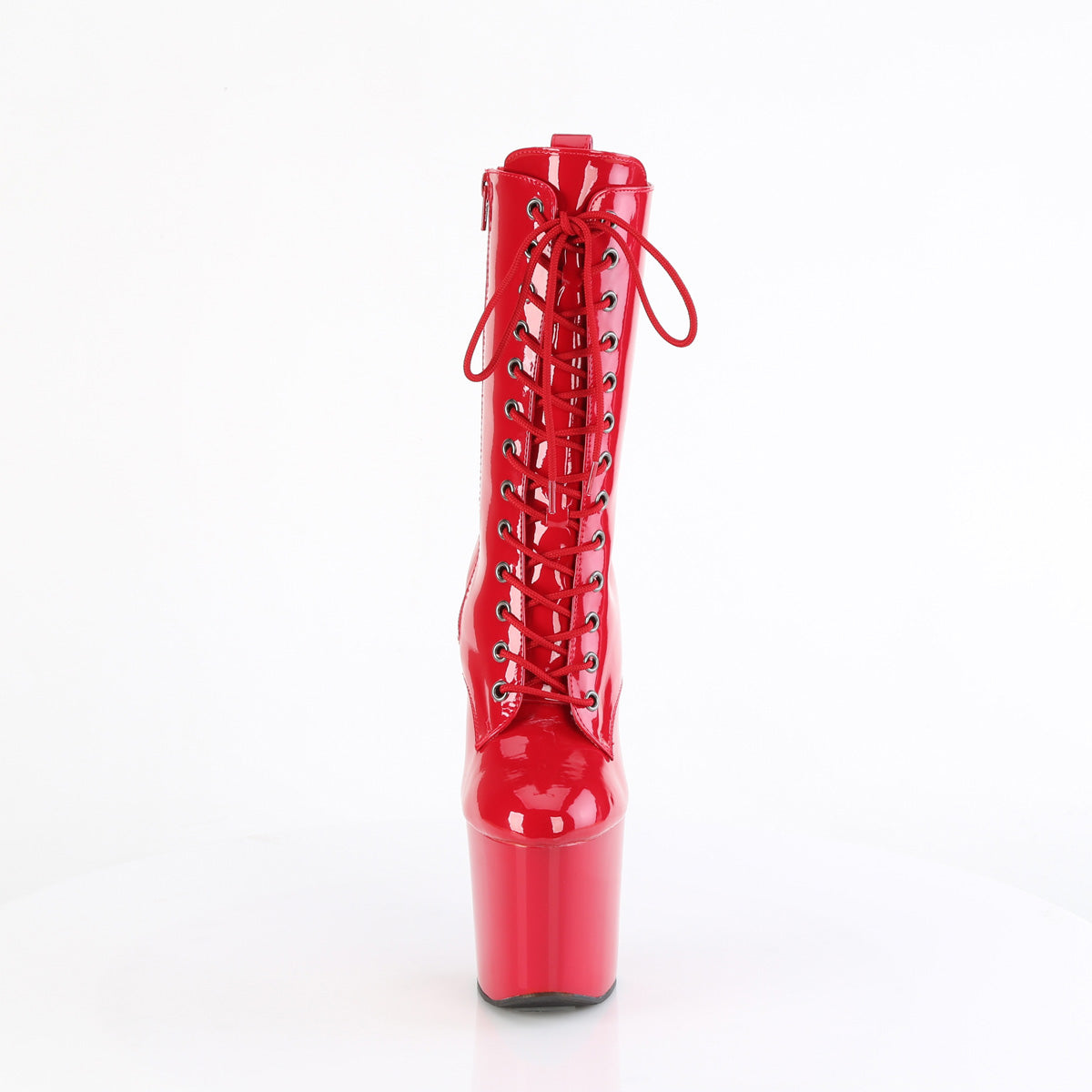 CRAZE-1040 Pleaser Red 8 Inch Statement Ankle Boots