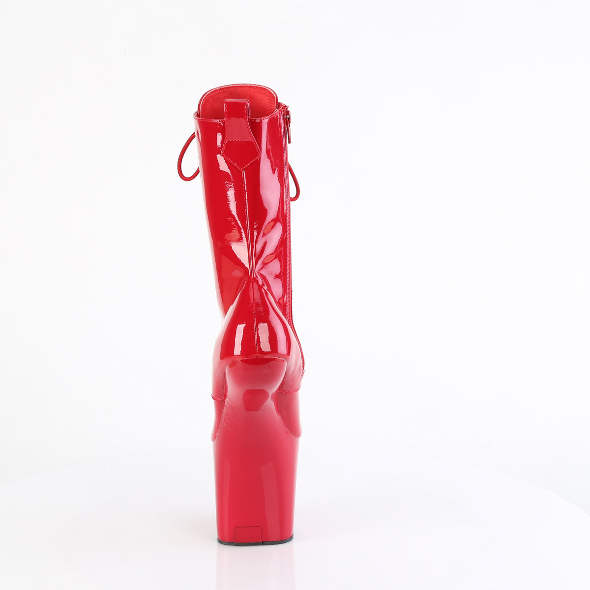 CRAZE-1040 Pleaser Red 8 Inch Statement Ankle Boots
