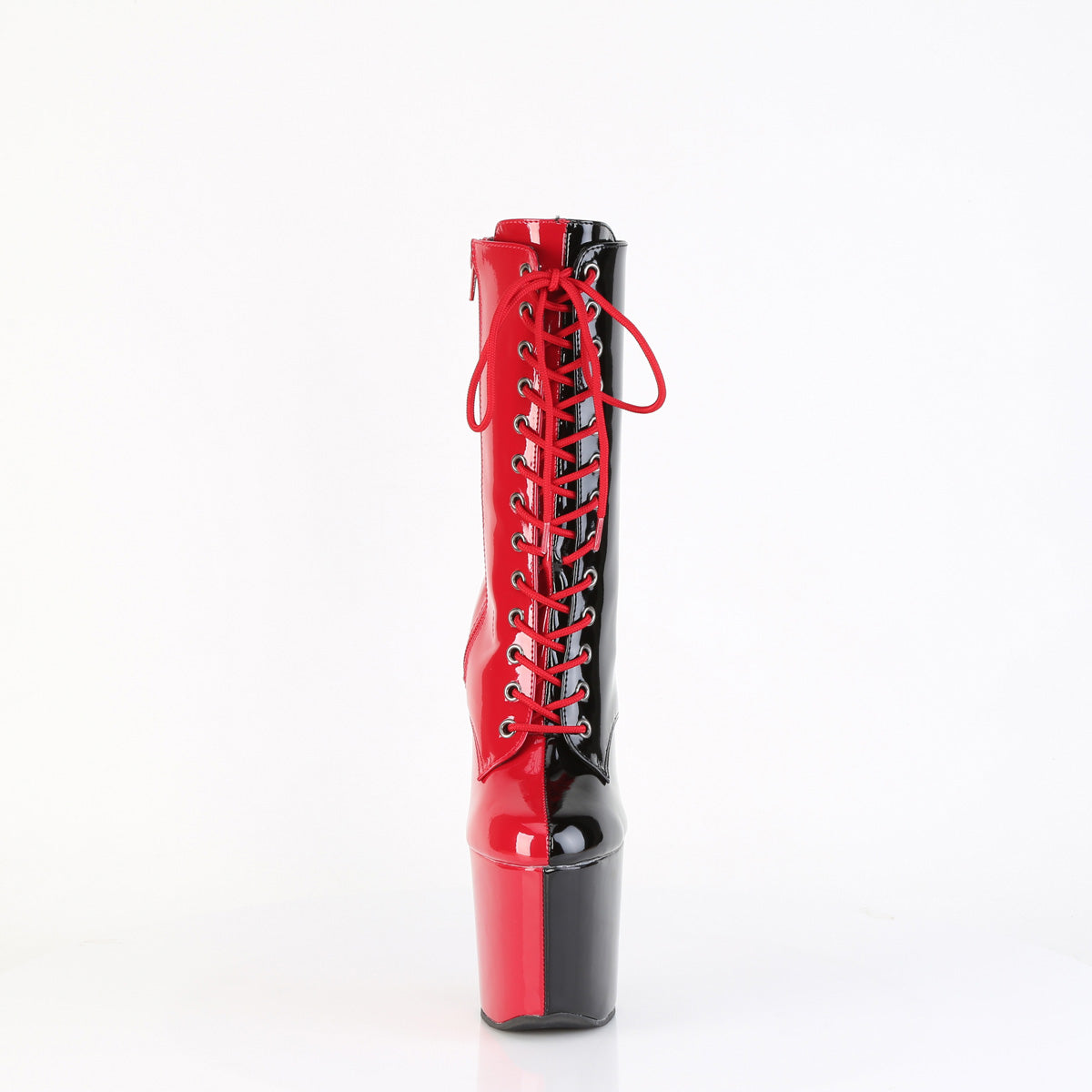 CRAZE-1040TT Pleaser Red 8 Inch Pole Dance Ankle Boots