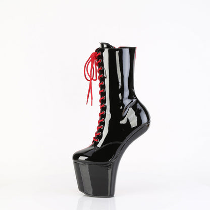 CRAZE-1040TT Pleaser Red 8 Inch Pole Dance Ankle Boots