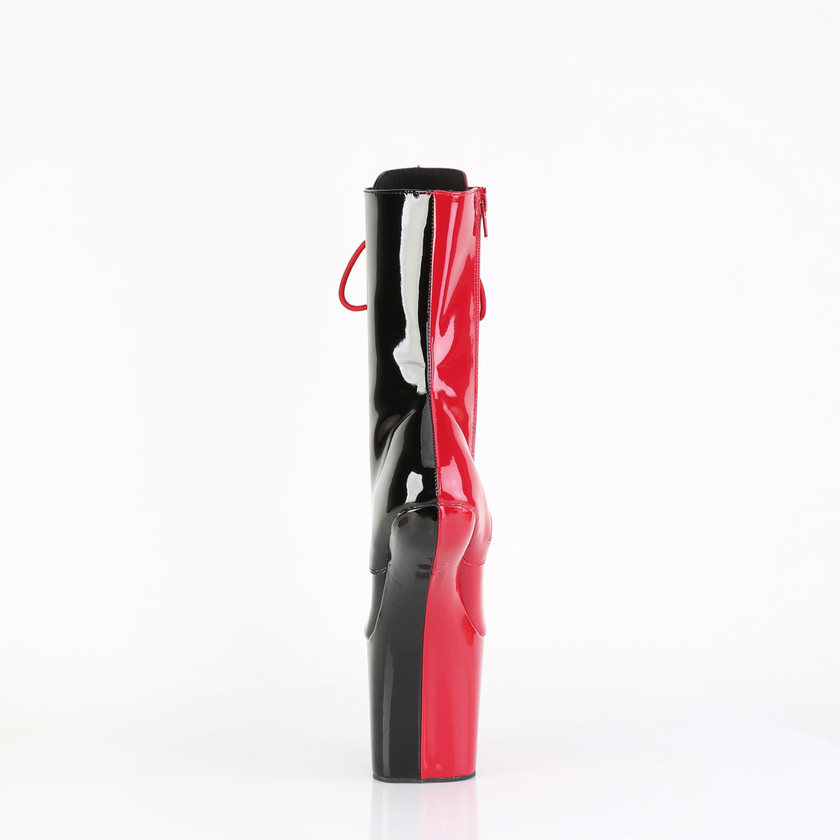 CRAZE-1040TT Pleaser Red 8 Inch Pole Dance Ankle Boots