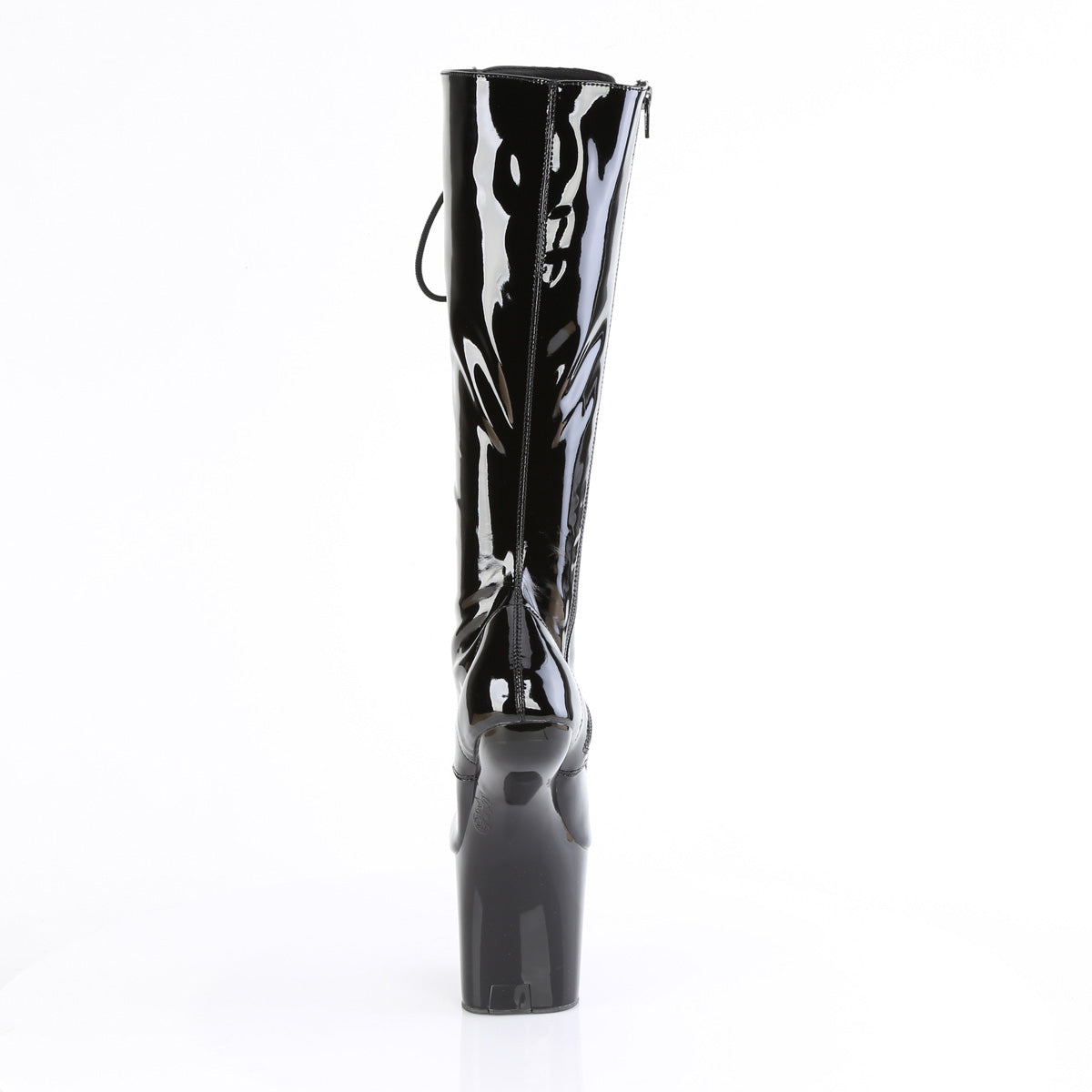 CRAZE-2023 Pleaser Black Patent 8 Inch Strippers Knee High Boots