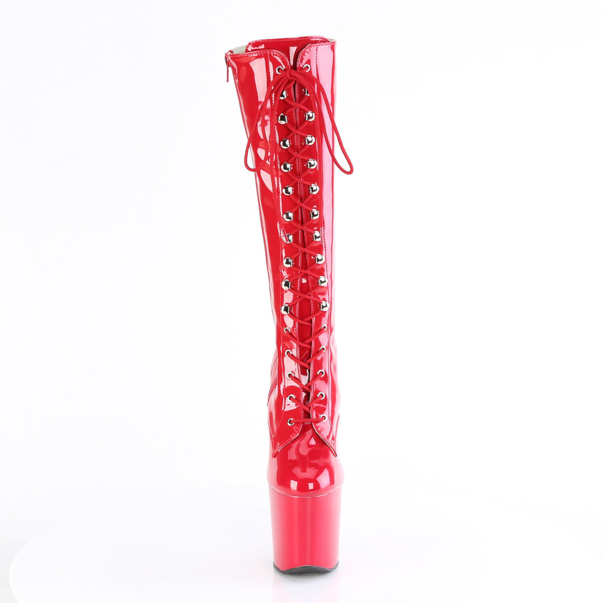 CRAZE-2023 Pleaser Red 8 Inch Fetish Dancer Knee High