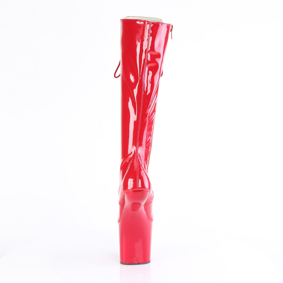 CRAZE-2023 Pleaser Red 8 Inch Fetish Dancer Knee High