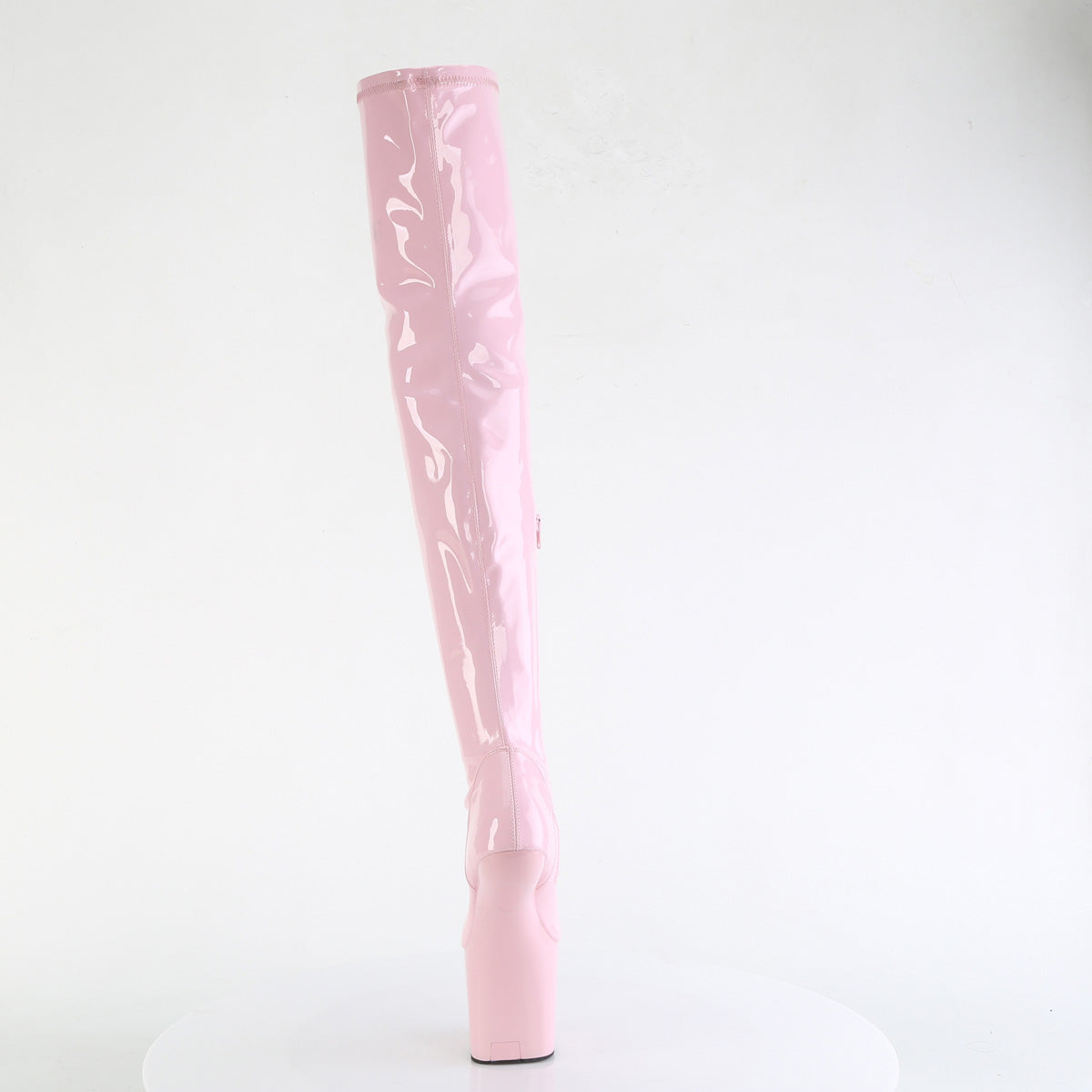 CRAZE-3000 Pleaser Baby Pink 8 Inch Stage Heel Thigh High Boots