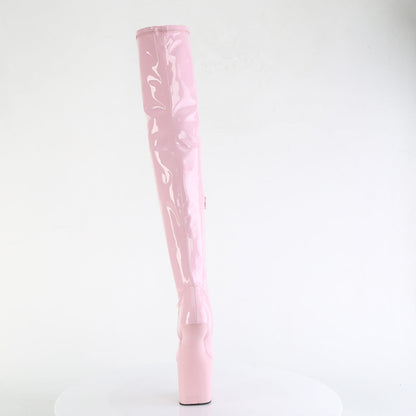 CRAZE-3000 Pleaser Baby Pink 8 Inch Stage Heel Thigh High Boots