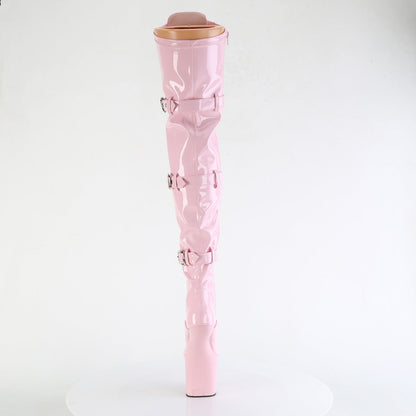 CRAZE-3028 Pleaser Baby Pink 8 Inch High Impact Thigh High Boots